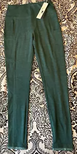 Leggings Vineyard Vines Heathered Performance donna taglia XS Deep Juniper nuovi con etichette - Foto 1 di 9