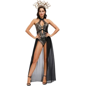 Women Cosplay Costume Hydra Witch Dress Medusa Masquerade Performance Clothes - Picture 1 of 12