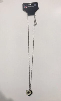 NUEVO CON ETIQUETAS NFL Dallas Cowboys Remolino Brillo Corazón Collar 22" Cadena Nuevo de Lote Antiguo Raro Difícil de Encontrar Foto 1 de 4