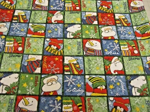 Cotton Fabric Spirit of the Season Christmas Santa Willmington Prints BTY x 42 - Picture 1 of 9