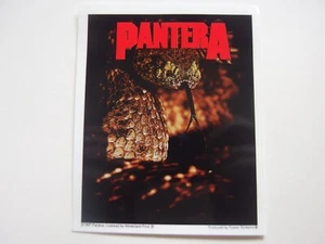 🔥 Pegatina vintage de serpiente de cascabel Pantera 1997 Winterland Yujean 3 7/8 x 5" metal - Imagen 1 de 3