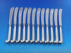 Queen Anne Williamsburg by Stieff Sterling Silver Butter Spreader HH Set of 12 - Picture 1 of 5