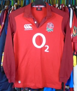 ENGLAND 2015 CANTERBURY CHANGE RUGBY BAUMWOLLE-POLY SHIRT TRIKOT JUNGEN 11-12 JAHRE - Bild 1 von 5