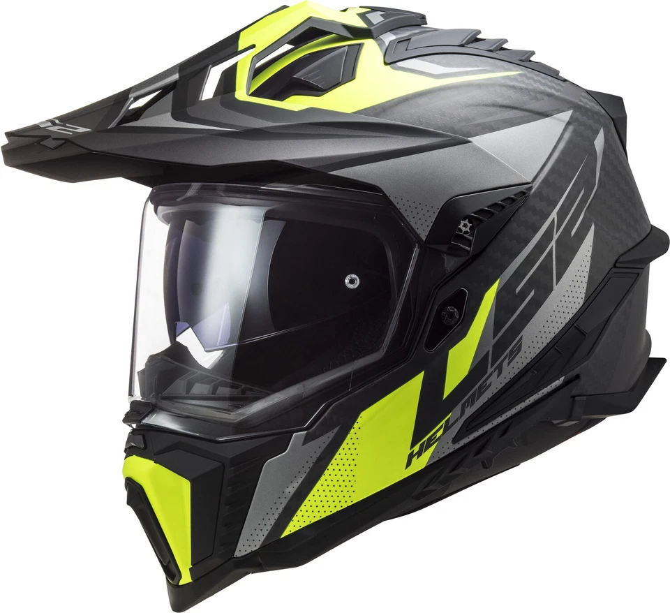 LS2 Explorer Carbon Adventure Motorcycle Helmet W/ SunShield - Image 1 of 1