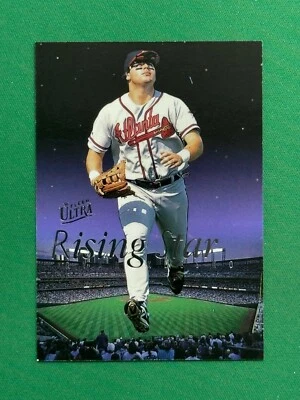1996 Fleer Ultra Baseball Series 2 #7 of 10 Ryan Klesko Rising Stars - Image 1 of 2