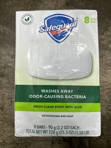 Safeguard Bath Bar Soap, Fresh Clean Scent with Aloe, 3.2 oz (8 Count) - Picture 1 of 2