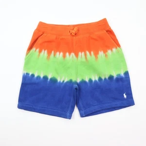 Polo Ralph Lauren 5" Sweat Shorts Boys size 6 Pony Voyager Tie Dye NWT NEW - Picture 1 of 9