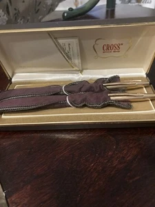 Vintage Cross Pen And Pencil Set Gold Fill In Box - Picture 1 of 11