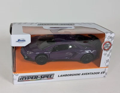 Coche de juguete Jada Hyper-Spec Lamborghini Aventador SV púrpura 1:32 Foto 1 de 4