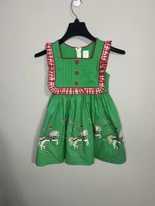 Eleanor Rose Christmas Carousel Dress Ruffles Girls Size 6 - Picture 1 of 5
