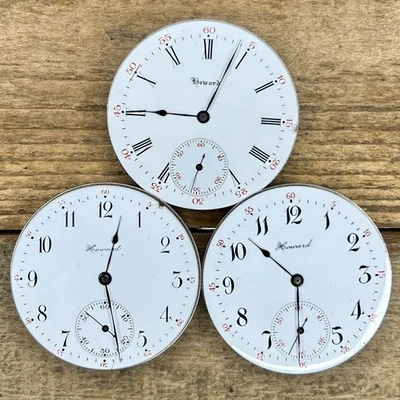 Reloj Bolsillo Howard Años 16 Movimientos - Serie 3 - 17 Joyas, Ajustado Foto 1 de 2