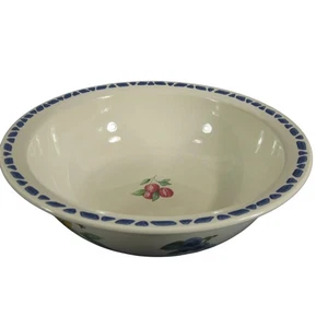 Pfaltzgraff Summer Garden Serving Bowl Large 11" Salad Pasta Stoneware Vintage - Picture 1 of 7