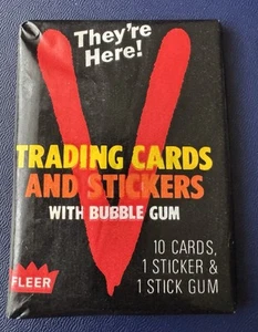 Confezione Cera Fleer Serie TV "V" 1984 "Sono Qui" Come Nuova - Foto 1 di 3