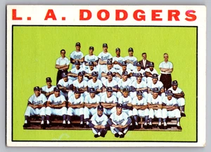 1964 TOPPS #531 LOS ANGELES DODGERS TEAM CARD W/SANDY KOUFAX & DON DRYSDALE - Picture 1 of 3