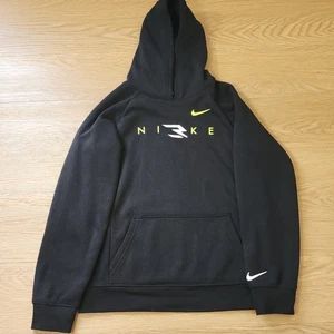 Nike 3 Brand Youth Boy Large Hoodie Sweatshirt Graphic 3D Print Black Drawstring - Picture 1 of 10