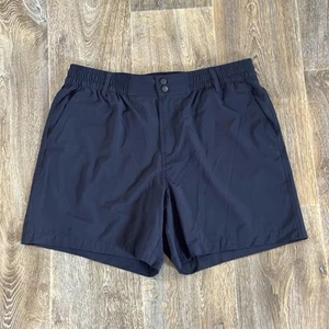 Pantaloncini Burlebo Uomo XL Nero 5,5" Cucitura Interna Sfoderati Leggeri Performance Attivi - Foto 1 di 7