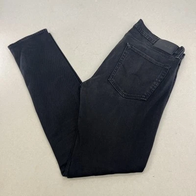 Edwin Black Jeans W34 L34 ED-85 Slim Tapered Low Crotch Denim Zip Fly - Image 1 of 4