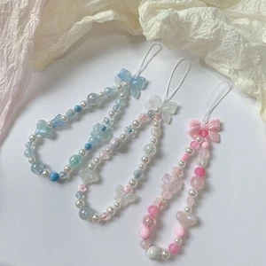 Summer Style Beaded Phone Charm Key Chain Phone Charm Key Chain - Photo 1 sur 11