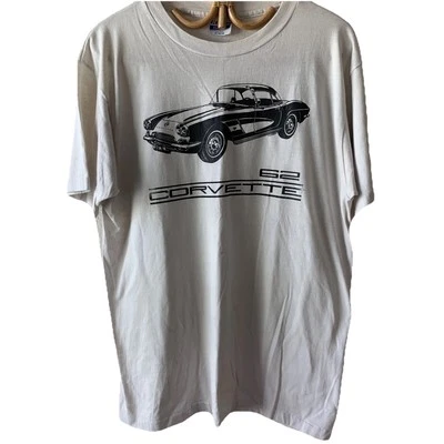 Camiseta Corvette Vintage Suave Usada Surf Skate L Clásica Chevy Car Grunge Foto 1 de 4