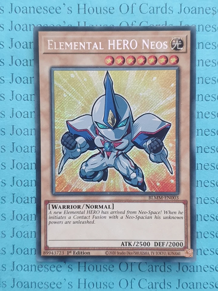 BLMM-EN003 Elemental HERO Neos Yu-Gi-Oh Card 1st Edition Chibi Artwork New - Image 1 of 3