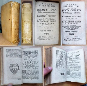 Ludovico Muratori RIFLESSIONI SOPRA BUON GUSTO nelle SCIENZE e ARTI. Napoli 1755 - Imagen 1 de 24