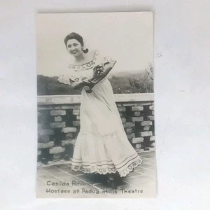 RPPC Hostess Padua Hills Theater Claremont Kalifornien Vintage Postkarte  - Bild 1 von 2