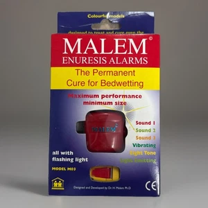NEW Malem Enuresis Bed Wetting Alarm Fixes bed-wetting problems - Picture 1 of 2