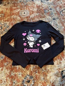 Neu mit Etikett Bioworld Kuromi by Sanrio Forever 21 schwarzes Langarmshirt Medium - Bild 1 von 10