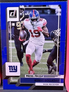 2022 Panini Donruss Kenny Golladay #159 Press Proof Blue New York Giants - Picture 1 of 4