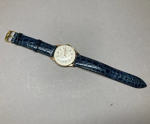 Reloj de pulsera AZUR reloj cronógrafo oro 750 18kt Suiza 17 piedras 2 pulsadores 3816 - Imagen 1 de 16