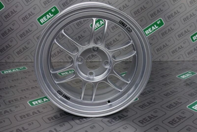 Rueda plateada Enkei RPF1 15x7 4x100 41 mm desplazada 73 diámetro Honda Acura 3795704941SP Foto 1 de 4