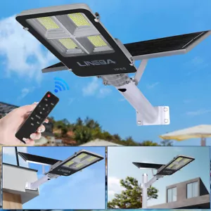 2000000LM Solar Street Light LED Outdoor Commercial Dusk to Dawn Road Area Lamp - Picture 1 of 21