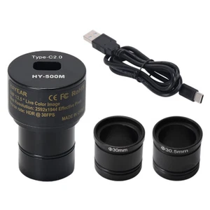 5MP CMOS USB2.0 Microscope Digital Electronic Eyepiece Free Driver N7F9 - Picture 1 of 11