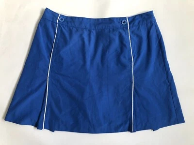 Pantalón corto deportivo IZOD XFG talla 14 azul con ribete blanco para mujer Foto 1 de 4