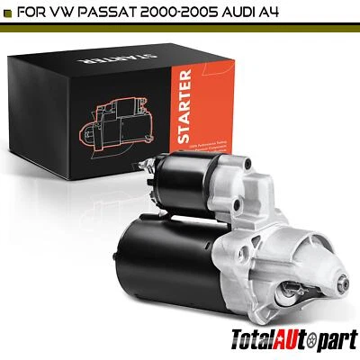 Starter Motor for Audi A4 2001-2005 A6 1998-2004 Volkswagen 1.4kW 12 Volt CW 9T - Image 1 of 4