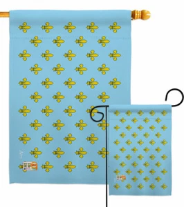 Bandiera da giardino Fleur De Lis Lys Country Living regalo decorativo cortile casa striscione - Foto 1 di 17