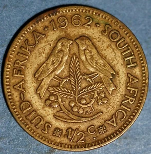 Südafrika 1/2 Cent 1962 KM# 56 - Bild 1 von 2