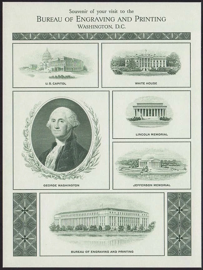 1981 Bureau BEP Visitor Center, Washington DC Architecture, Portfolio SCCS B-52 - Image 1 of 1
