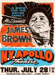 James Brown, at the Apollo, concert poster re print FREE DOMESTC SHIPPING(353) - Picture 1 of 1