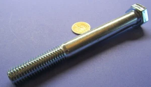 Grade 5 Zinc Cap Screw Bolt, Steel, PT, 3/4"-10 x 6.50" Length, 5 Pcs - Picture 1 of 10