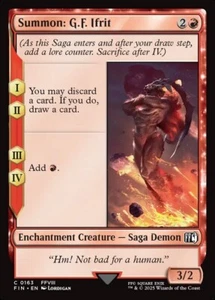MTG Magic FIN Final Fantasy - 1x EN NM 0163 C Summon: G.F. Ifrit - Picture 1 of 1