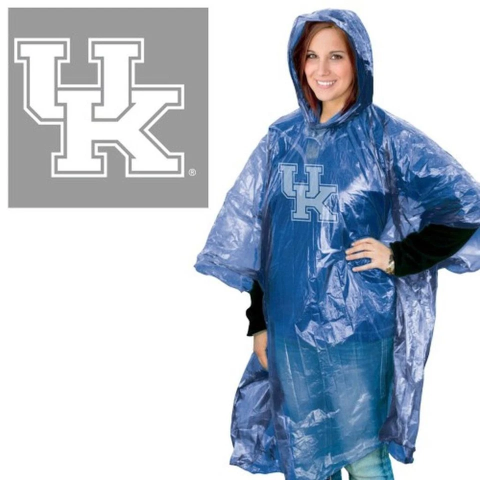 Poncho de lluvia Kentucky Wildcats talla única [NUEVO] NCAA chaqueta nieve estadio puerta trasera Foto 1 de 1