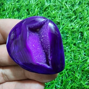 Amazing Window Druzy Agate Fancy Shape 70.70 Carat Loose Gemstone For Jewelry - Picture 1 of 10