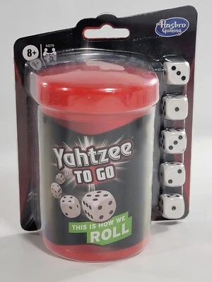 Yahtzee to Go Travel Roll Dados Juego de Mesa Hasbro Nuevo Sellado de Fábrica Foto 1 de 2