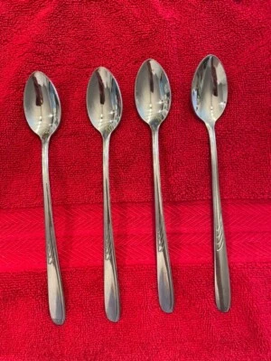 *Vintage* RARO * SEARS* Acero inoxidable*Juego de 4 cucharaditas Foto 1 de 4