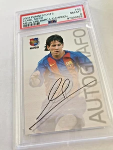 2004 PANINI SPORTS MEGA CRACKS BARCA #89 LIONEL MESSI ROOKIE RC PSA 8 - Picture 1 of 15