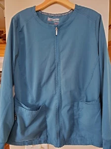 Damen Greys Anatomy Spandex Stretch karibischer Laborkittel Jacke Large - Bild 1 von 4