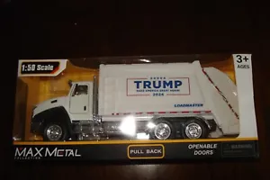 Max Metal Donald Trump MAGA Take Out the Garbage Truc 1:50 Scale New! - Picture 1 of 2