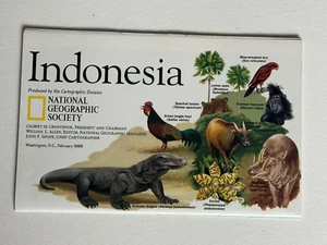 Indonesia, National Geographic, Double Sided, Map & Poster, 1996 - Picture 1 of 3