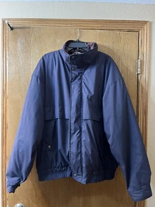 Field and Stream coat Warm men's Navy Has A zip out liner that Is Maroon XL Long - Picture 1 of 4